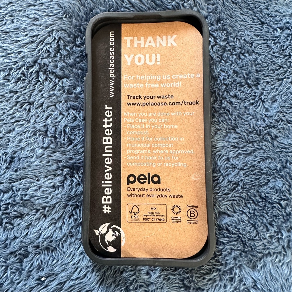 Pela Compostable Phone Case - Black - Picture 2 of 2